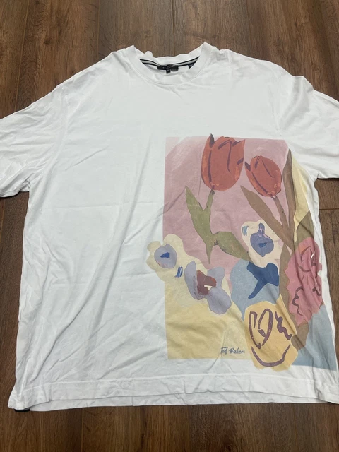 T-shirt da uomo Ted Baker stampa grafica taglia 3XL