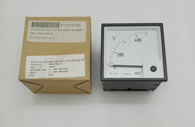 DEIF Voltmètre Type EQ96-X Variante Sans 2961110920.02