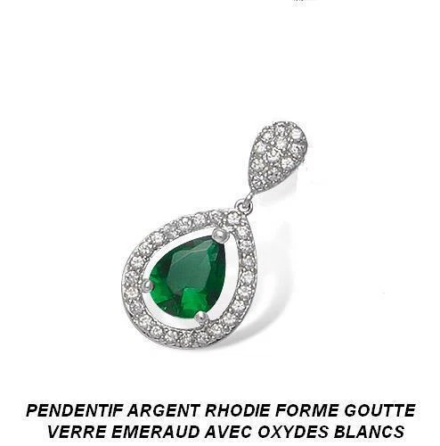 Collier croix sertie d'oxydes de zirconium Argent 925 Rhodié BELLE