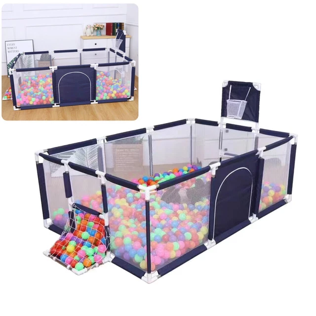 Laufstall Baby Laufgitter Absperrgitter 180x123cm Aktivitätszentrum mit Einstieg