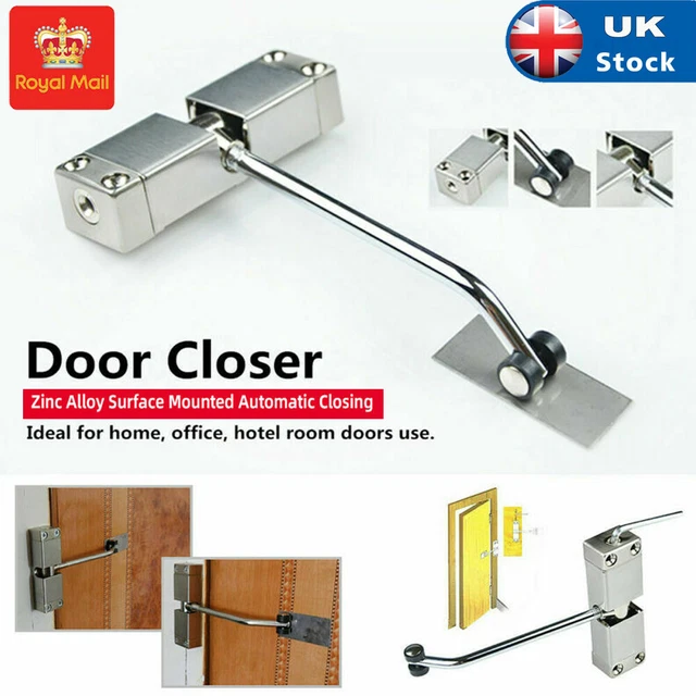 AUTOMATIC DOOR CLOSER Spring Loaded Self Adjustable Closing Opens