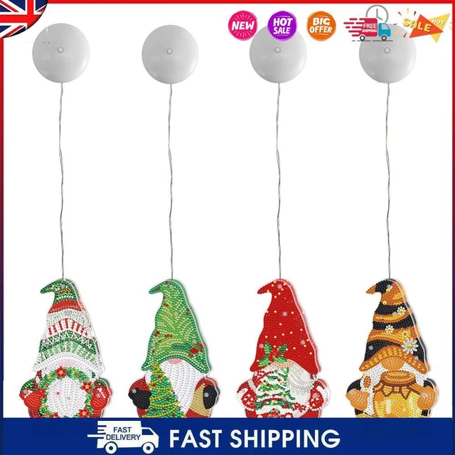 5D DIY Special Shape Diamond Painting Goblin Crystal Diamond LED Hanging Light #