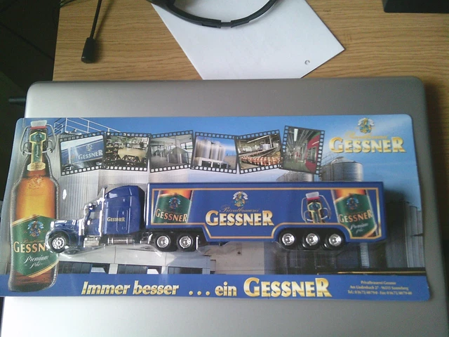Geesner BRAUEREI GESSNER Bier XXL US Peterbilt Hauber SZ ca.30 cm lang KW 40 ...