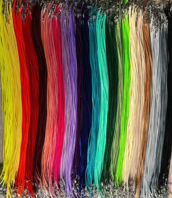 Halskette Baumwollkette Baumwollkordel gewachst 1,5 mm 24 Farben Auswahl