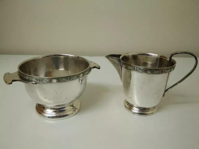 Viners Sheffield Silver Plated Bowl & Milk/Cream Jug