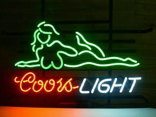 New Coors Light Mountain Neon Light Sign Lamp Beer Gift Bar Artwork 17x14