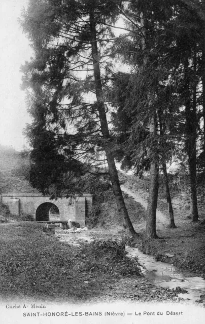 *1544 cpa Saint Honoré les Bains - le Pont du Désert