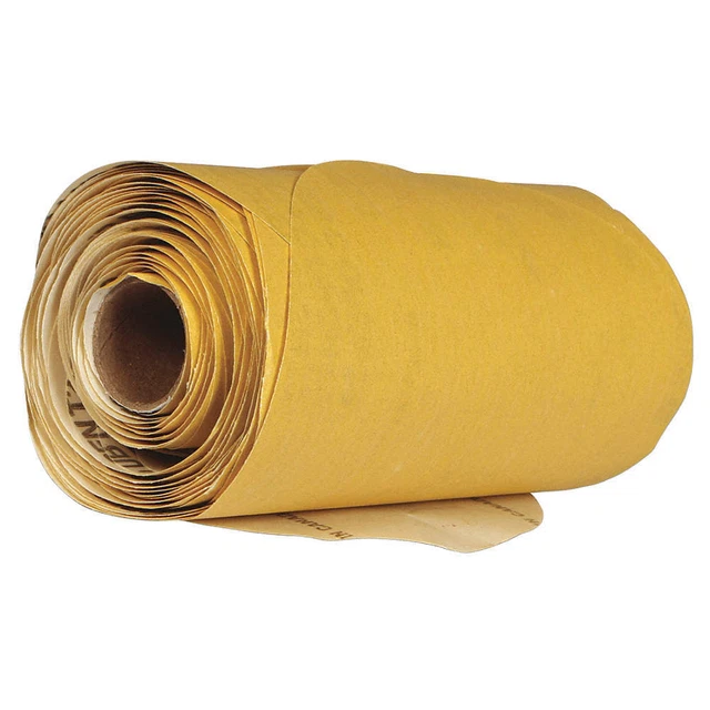 FINISH 1ST 8421035 PSA Sanding Disc,80 Grit,Gold,PK100
