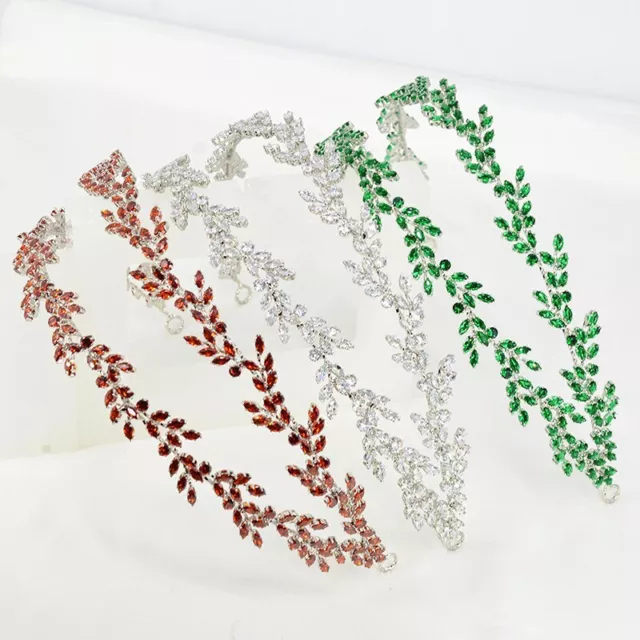 Headbands Zirconia Tiara Silver Color Headband Wedding Dressing Crown Jewelry 2