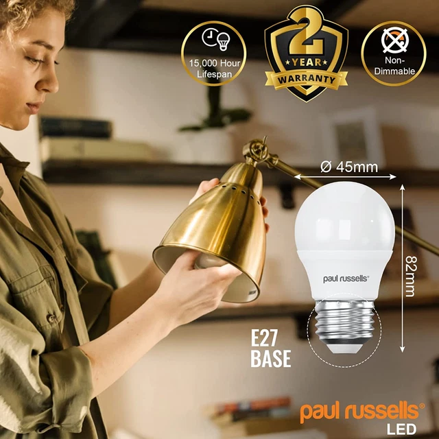 paul russells LED Light Bulbs Edison Screw E27, 40w Incandescent Bulb... 3
