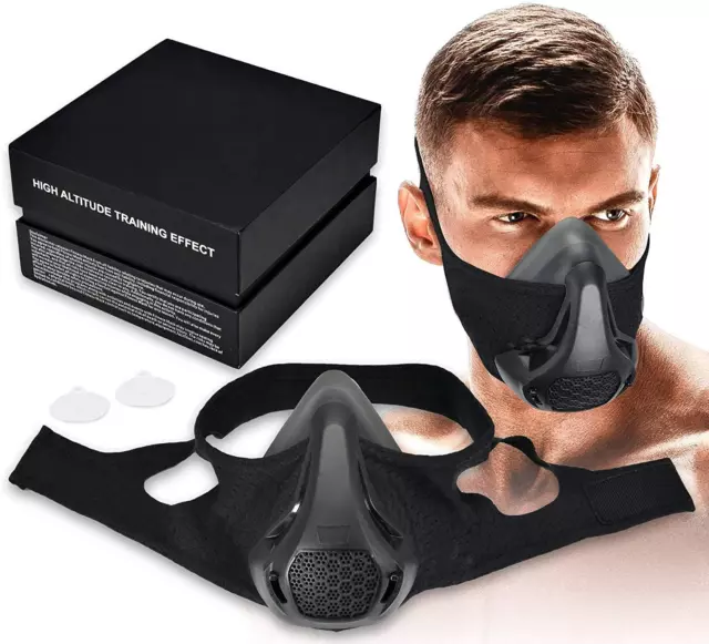 High Altitude Mask, Training Sport Mask Men to Improve Lung Capacity, Elevation