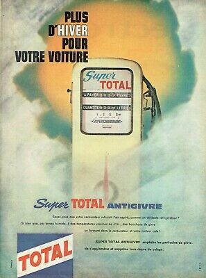 PUBLICITE ADVERTISING 0314   1961   TOTAL    carburants va de l'avant 