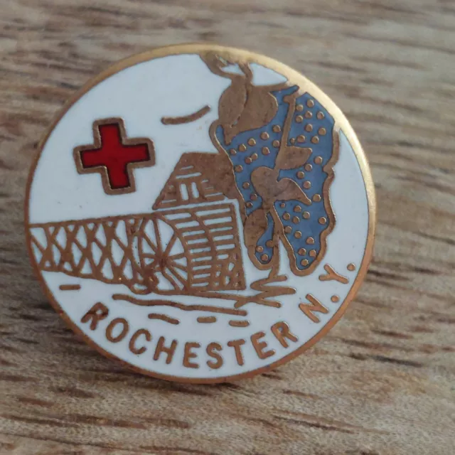 Vtg. 1986 American Red Cross ARC Pin Rochester-Monroe County NY Chapter - Grapes