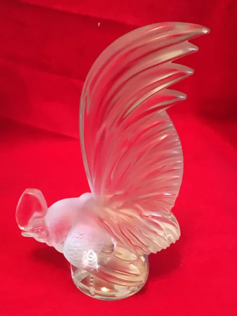 Cristal Verre Lalique France Coq Collection Cristal Glass