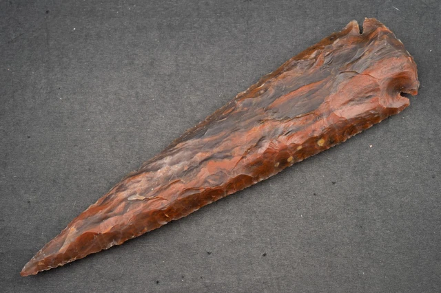9" Flint Spearhead AMAZING COLOR USA Spear Point Knife Blade Arrowhead 587 9" Flint Spearhead AMAZING COLOR USA Spear Point Knife Blade Arrowhead 587