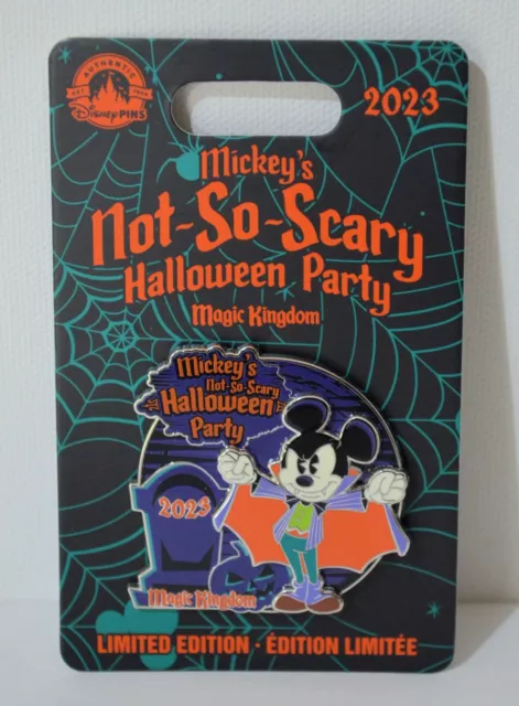 Disney Parks Mickey’s Not So Scary Halloween Party Vampire Mickey Mouse LE Pin
