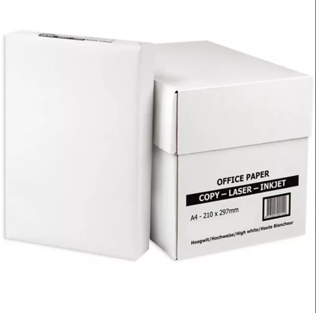 EVERYDAY A4 WHITE PAPER PRINTER COPIER 1 2 3 4 5 10 REAMS 500 SHEETS +24h