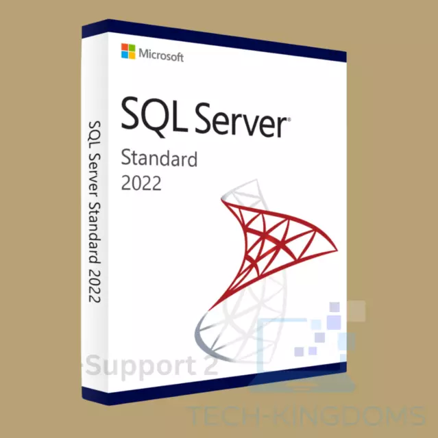Microsoft SQL Server 2022 Standard with 24 Core License, unlimited User CALs