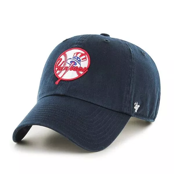 New York Yankees '47 Brand MLB Clean Up Adjustable Strapback Hat Dad Cap Retro