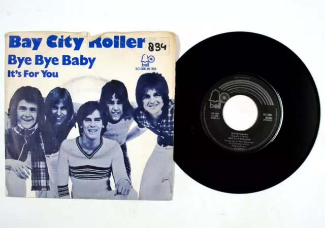 Bay City Rollers – Bye Baby / It's For You 7 " Vinyle VG G AR570