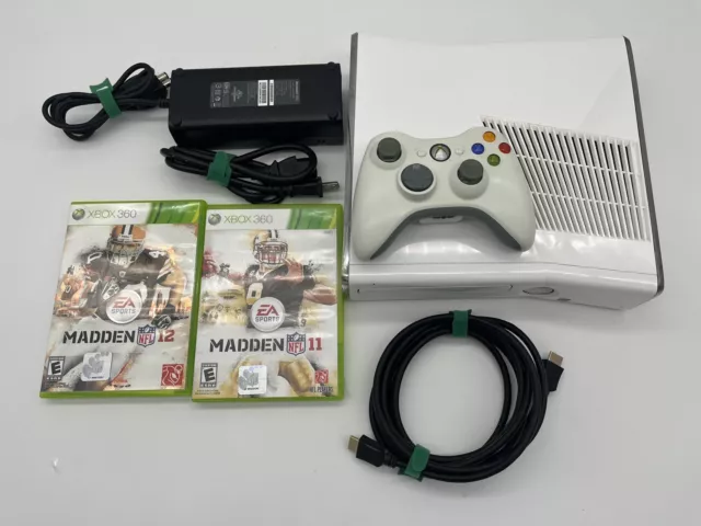 Microsoft Xbox 360 Slim System With 4GB Memory White Very Good 9Z