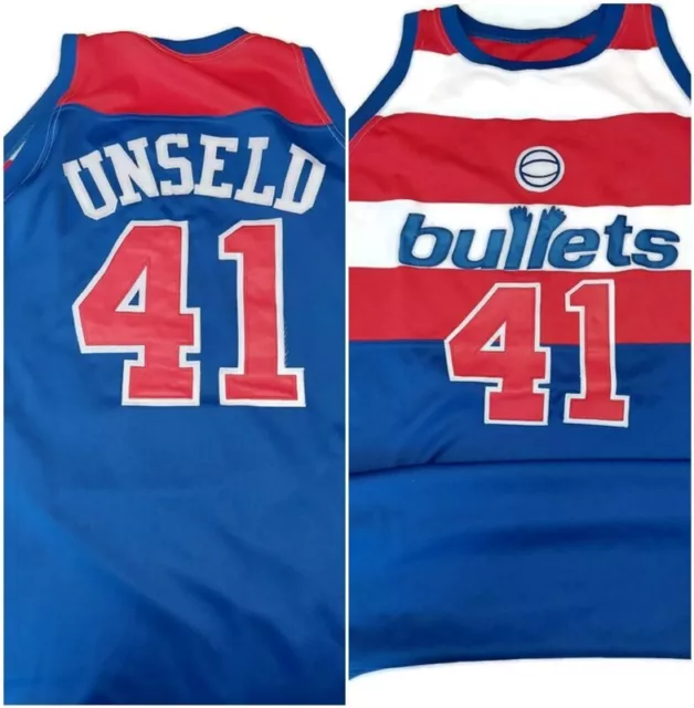 Authentic Wes Unseld #41 Washington Bullets 1977-1978 NBA Basketball Jersey