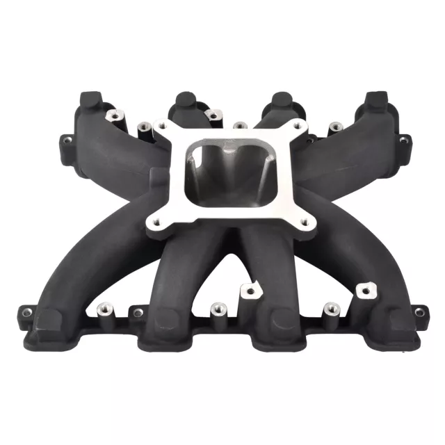 Black Aluminum Single Plane Carb Intake Manifold For GM LS LS3/L92 300-131 3