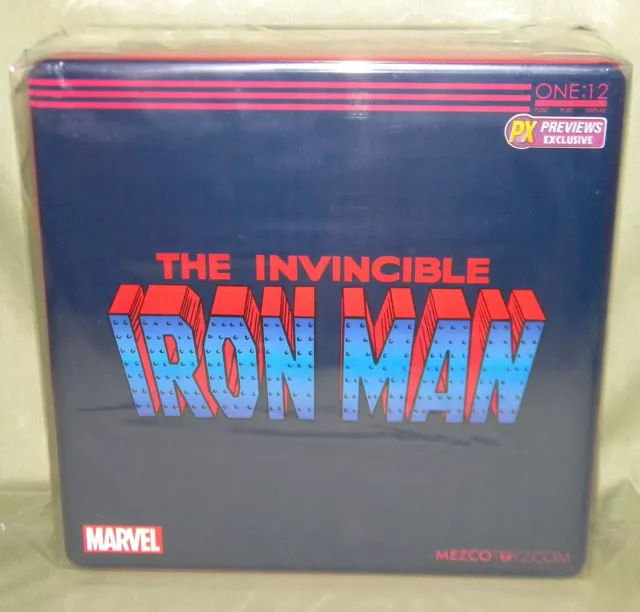 STEALTH INVENCIBLE IRON MAN One:12 Acción Colectiva MEZCO Marvel PX Exclusivo