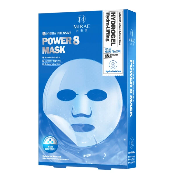 [ Mirae ] Potencia 8 Hydra-Lifting Hidratante Hidrogel Facial Mask 3pcs/1box New