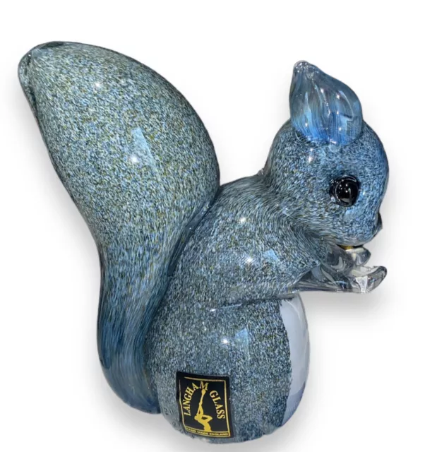 Langham Glass Crystal Hand-Made Small Grey Squirrel Figure 3