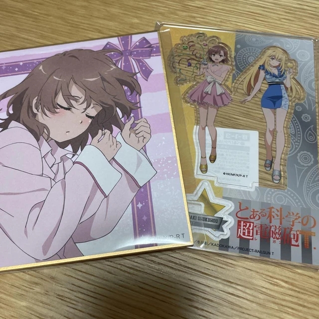 Lottery Hall A Certain Scientific Railgun Misaka Mikoto Acrylic Stand Shikishi
