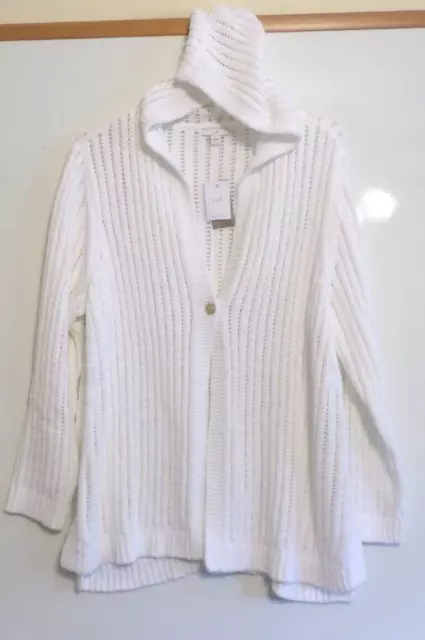 NWT! J JILL Open Weave Long Sleeve Hooded Sweater-Xl-Very Nice!! $79.99 ...