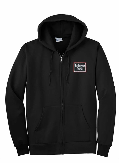 Chicago Burlington and Quincy Zippered Hoodie Sweatshirt [33]