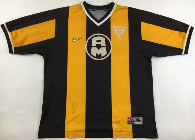 Alemannia Aachen 2000/01 2001 “AM” Trikot Nike jersey Autogramm signiert XL