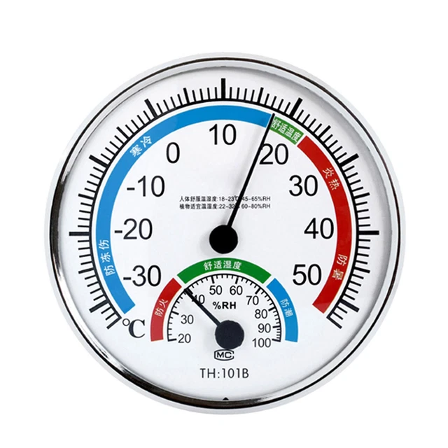 INDOOR OUTDOOR ANALOG Humidity Temperature Gauge Meter Thermometer