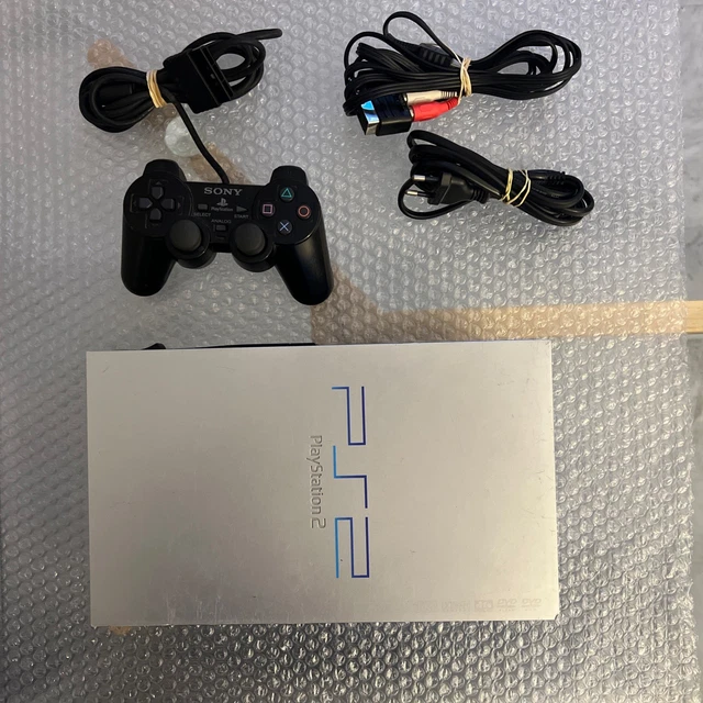Console Ps2 Playstation 2 Fat Sony Noir -en Boîte + Câbles Manette - SCPH- 30004