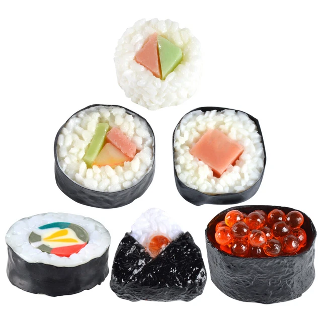 6 Pcs Realistic Rich Roll Model Props Japanese Decor Artificial Rich Roll