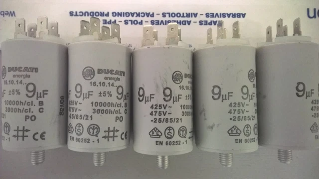 PATIKIL CBB60 Laufkondensator 45uF 450V – 4-Pin Kondensator Für Einphasenmotoren | Inkl. Hülsenfedern