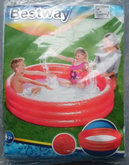 Kinder - Pool-Planschbecken zum Aufblasen-3 Ringe Rund - 152 cm + 30 cm nagelneu