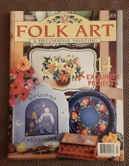 Folk Art & Decorative Painting Magazine, Vol 5 No 6, 1999, Very Good, complete