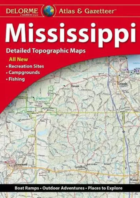 Delorme Mississippi Atlas & Gazetteer by Rand McNally (English) Paperback Book