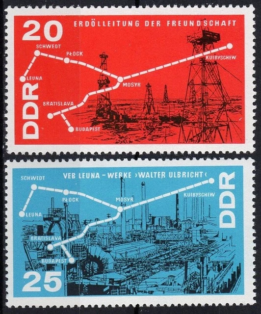 DDR Mi-Nr.: 1227-1228 - Petrochemie, **