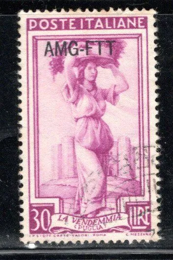 Italy Trieste  Europe  Overprint A.m.g. F.t.t. Stamp  Mint Hinged   Lot 1753T