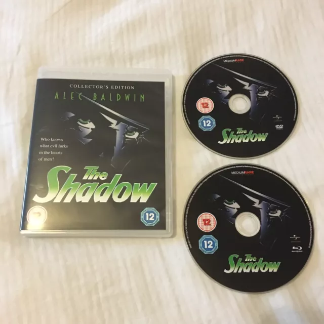 The Shadow (1994) Blu-Ray + Dvd Region B Locked Near Mint Alec Baldwin