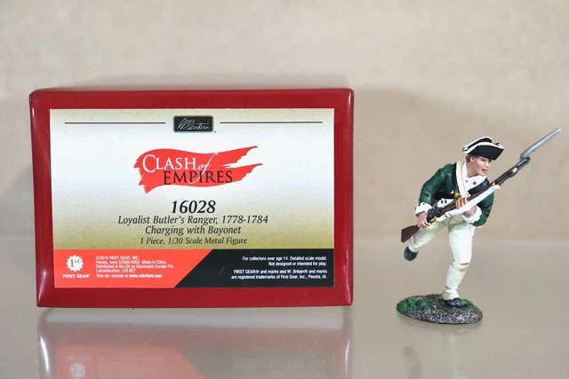 BRITAINS 16028 CLASH of EMPIRES LOYALIST BUTLER'S RANGER CHARGING 1778 ...