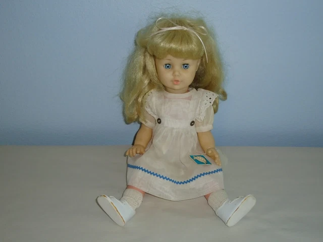Vintage SCHILDKROT CRYING DOLL 44 Turtle Mark Sleep Eyes W Germany 17" Strung
