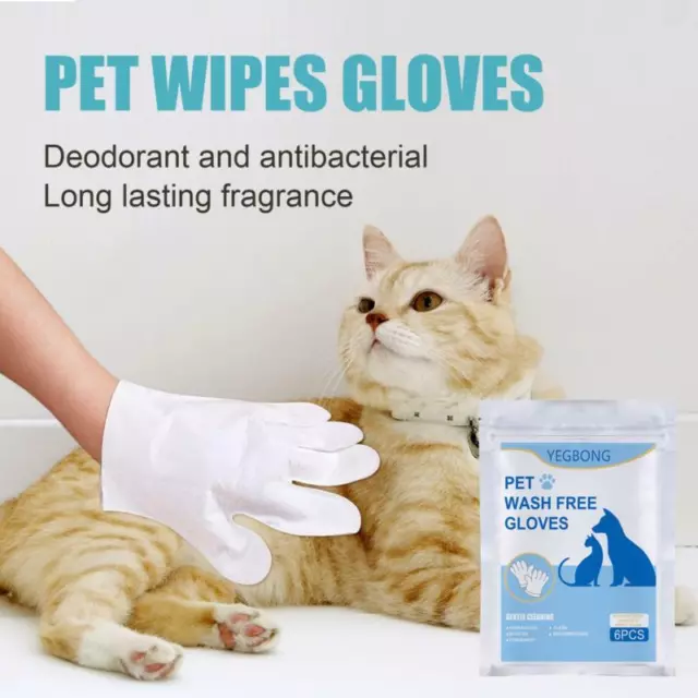 Pets Stain Remover Wipes Non-Woven Fabric Gloves No Wash Soft  for Clean-lm