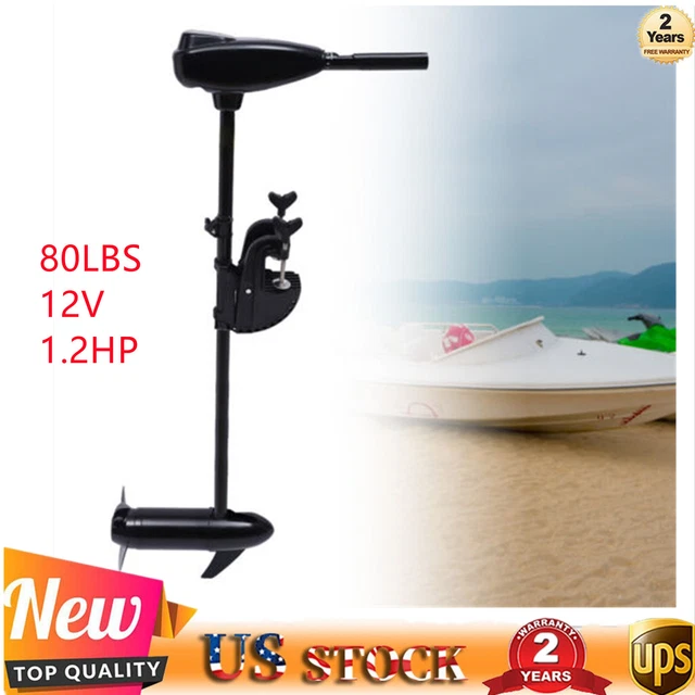 80LBS 12V Electric Trolling Motor Saltwater Trolling Boat Motor for Kayak