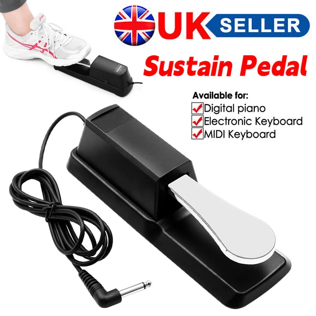 Universal Sustain Pedal Foot For Yamaha Casio Electronic Keyboard Digital Pianos