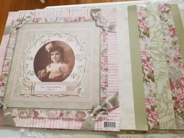 Anna Griffin "Pleated Pillow" & Sandy Clough Scrapbooking Papers & Stickers
